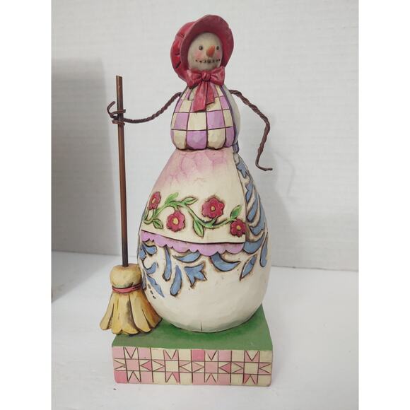 Enesco Jim Shore Heartcreek Collection Not A Flake Out Of Place Snowlady 2008 - Picture 2 of 8